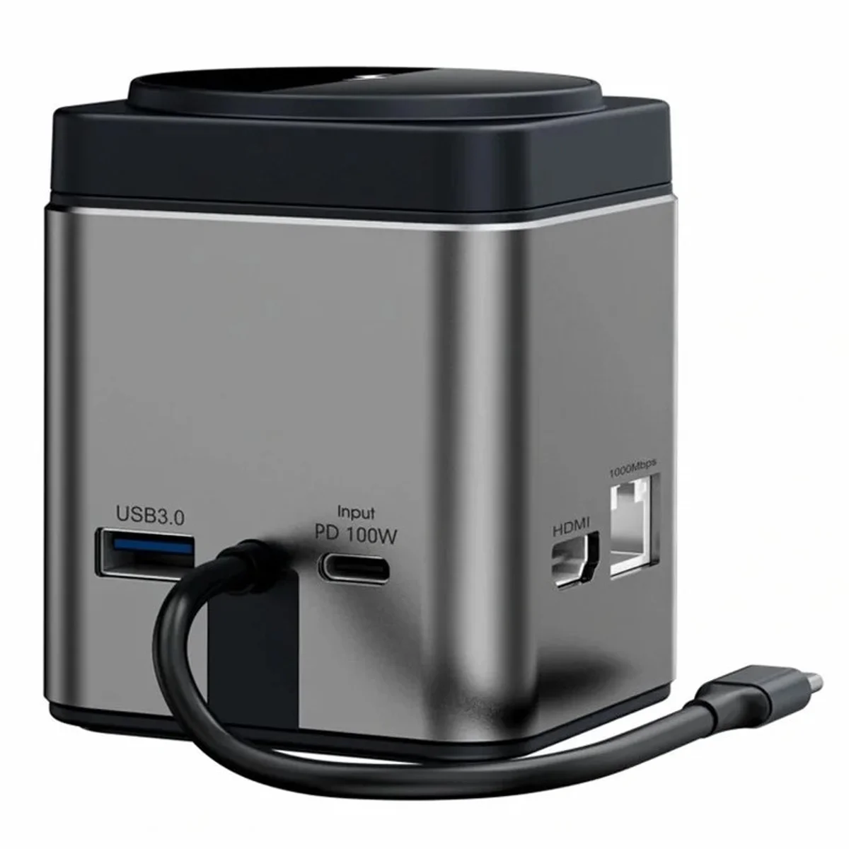БЗУ + HUB WIWU Wi-W025 Cub 9in1 USB-C Gray