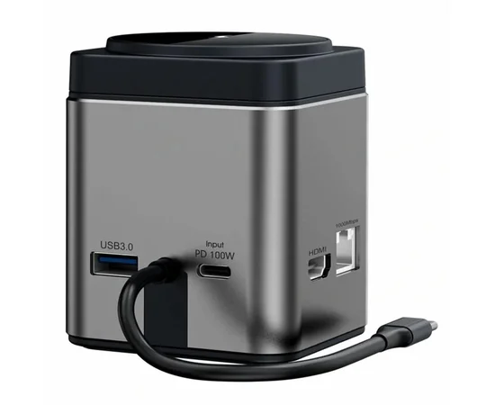 БЗУ + HUB WIWU Wi-W025 Cub 9in1 USB-C Gray