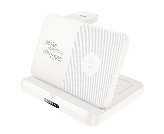 БЗУ Hoco CQ7 Fold Charge 3-in-1 White