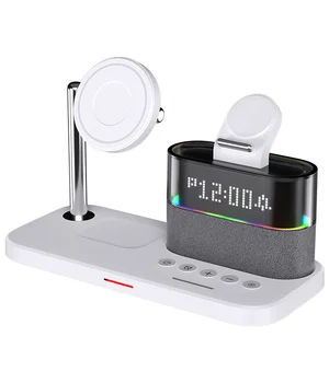 БЗУ + годинник C09 4in1 White