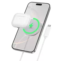 БЗУ Hoco CW63 Pro Fast Qi2 magnetic 25W White