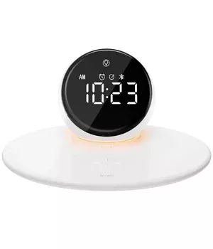 БЗУ WIWU Wi-W017 15W Wireless Charger+Digital Alarm+Bluetooth Speaker White