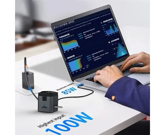 БЗУ + HUB WIWU Wi-W025 Cub 9in1 USB-C Gray