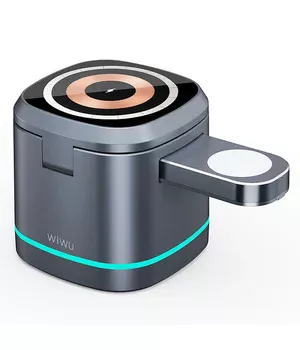 БЗУ WIWU Wi-W024 3 in 1 wireless charger Grey