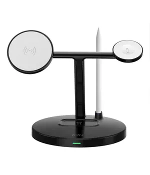 БЗУ WIWU Wi-W032 Magnetic 4 in 1 Cableless Charger Black