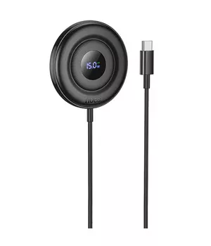 БЗУ Hoco CW61 Phantom magnetic with digital display Black