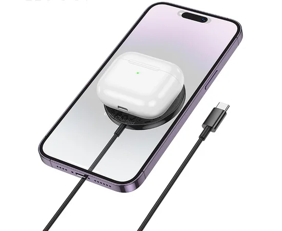 БЗУ Hoco CW61 Phantom magnetic with digital display Black