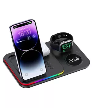 БЗУ + годинник A82 4in1 Black