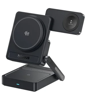 БЗУ Baseus PicoGo AF21 Portable 3in1 35W Qi2.2 + СЗУ 45W (E02054) Cosmic Black