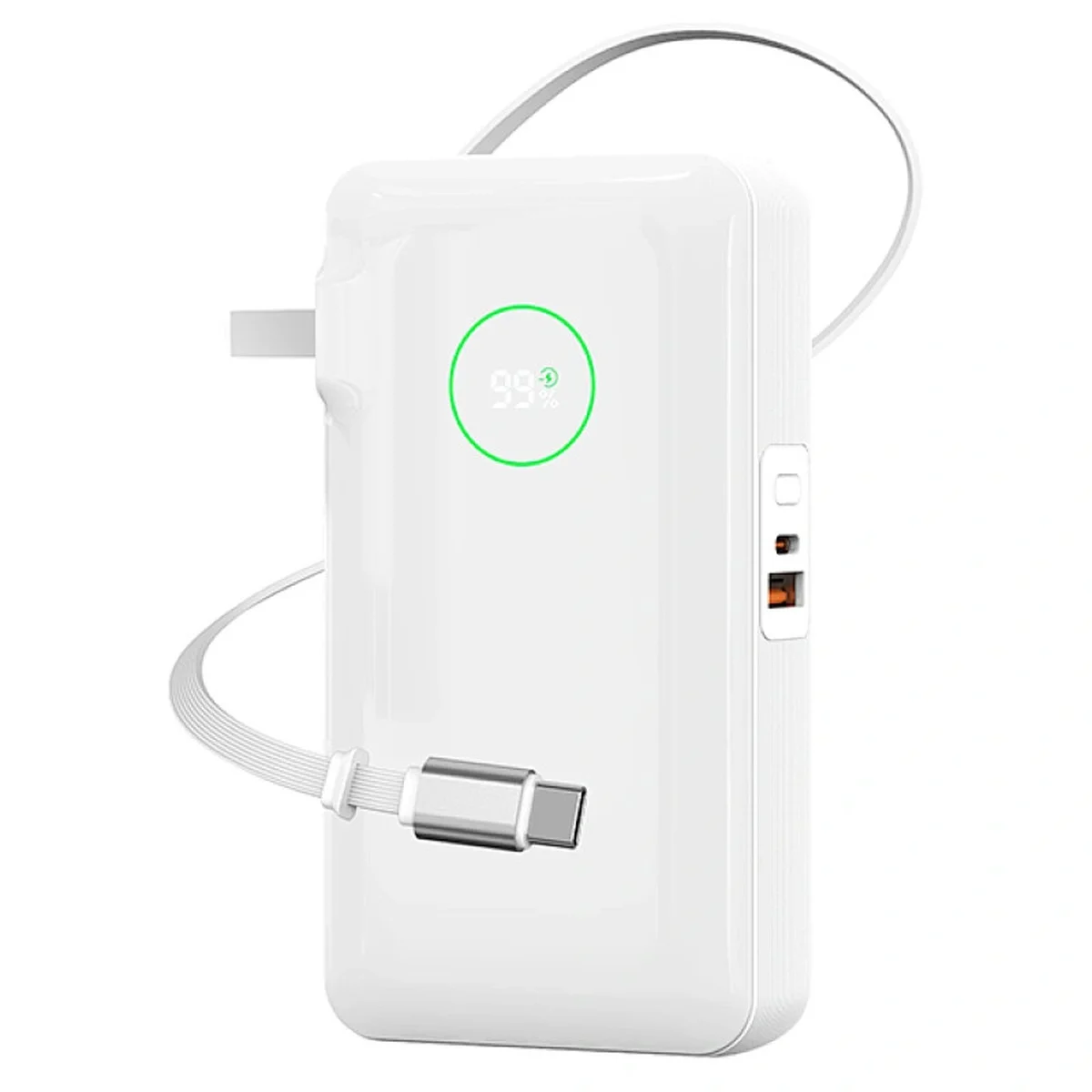 Портативное ЗУ Power Bank WIWU Wi-P049 PD20W with cable 10000 mAh White