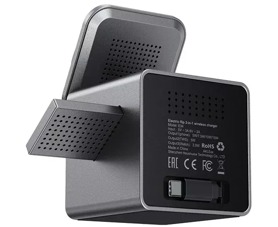 БЗУ Acefast E34 3in1 15W Gray