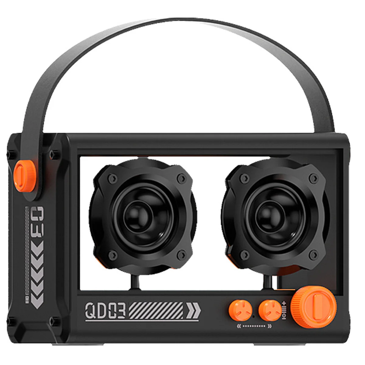 Bluetooth колонка QD03 Transparent с микрофоном Black