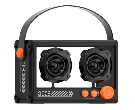 Bluetooth колонка QD03 Transparent із мікрофоном Black
