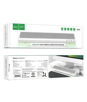 Bluetooth Колонка Hoco BS66 Smooth multimedia computer USB2.0 White