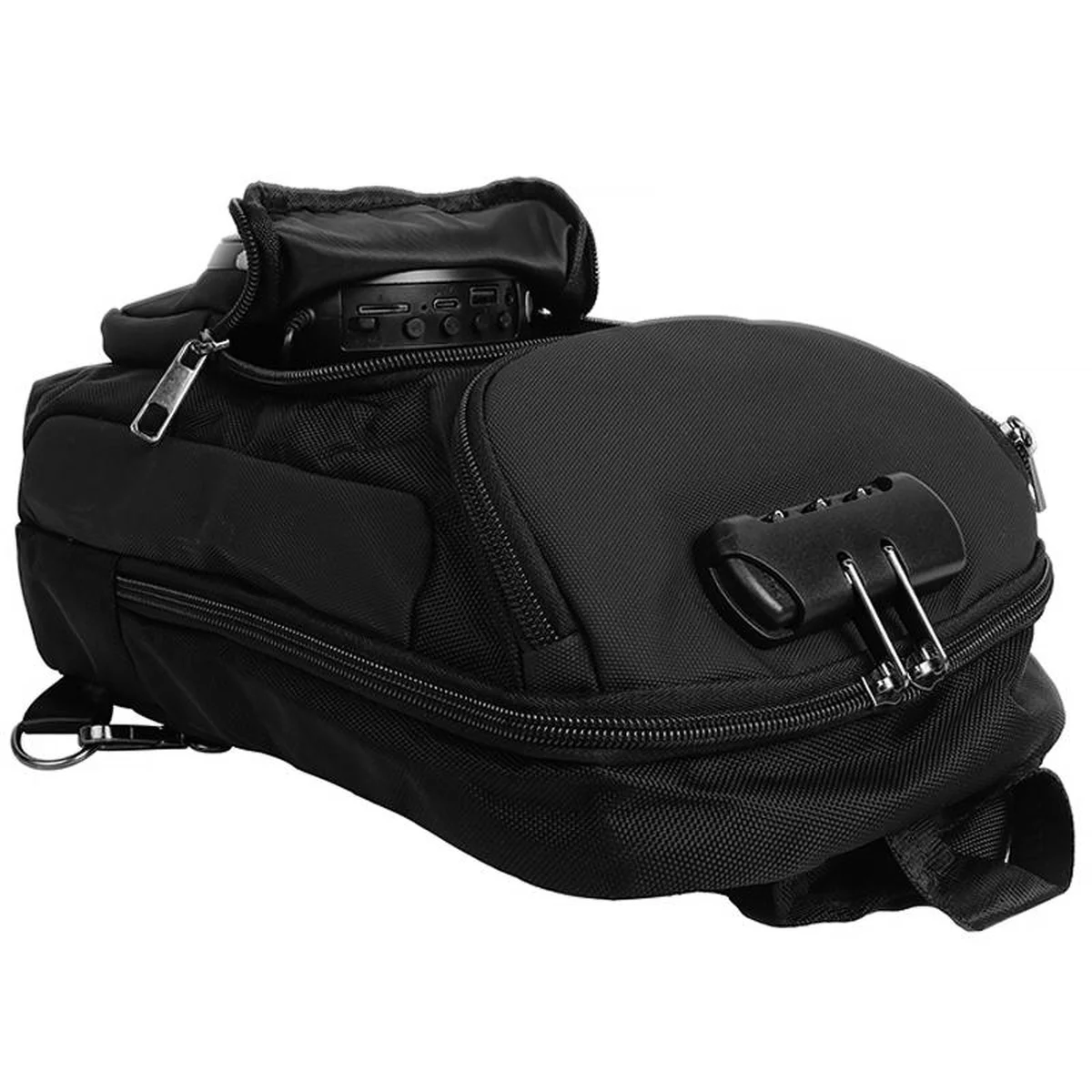 Слинг-рюкзак со встроенной колонкой Hoco HC42 Journey Bass Black