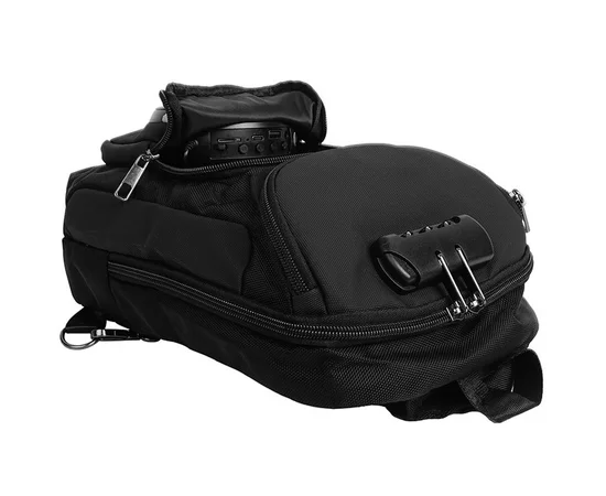 Слинг-рюкзак со встроенной колонкой Hoco HC42 Journey Bass Black