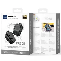 Bluetooth Колонка WiWU SPK-001 Buddy Fun with Magnetic Clip Black
