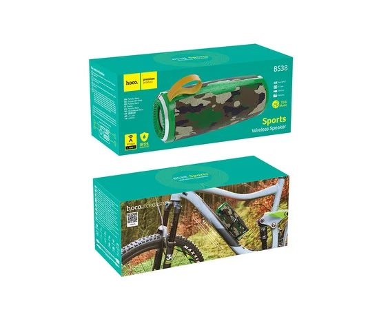 Bluetooth Колонка Hoco BS38 Cool freedom sports Camouflage Green