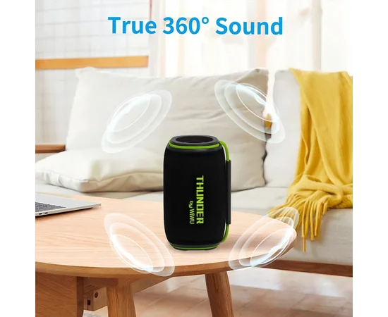 Bluetooth Колонка WIWU H5 Thunder Wireless Portable Speaker Black