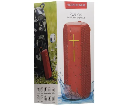Bluetooth колонка Hopestar P14 Pro Красный