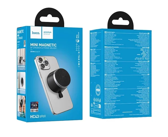 Bluetooth Колонка Hoco HC43 Surpass Mini Magnetic Black