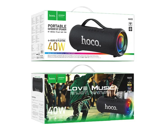 Bluetooth колонка Hoco HA10 Oleada outdoor Black