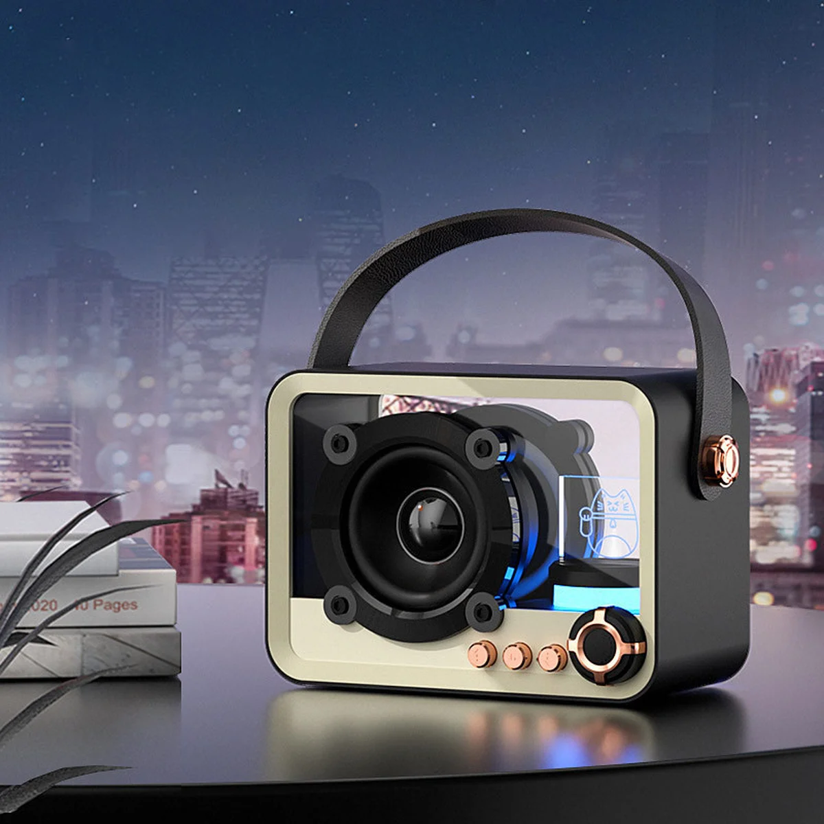 Bluetooth колонка QD05 Retro Style Black