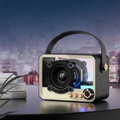 Bluetooth колонка QD05 Retro Style Black