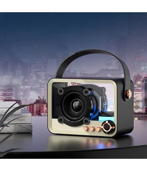 Bluetooth колонка QD05 Retro Style Black