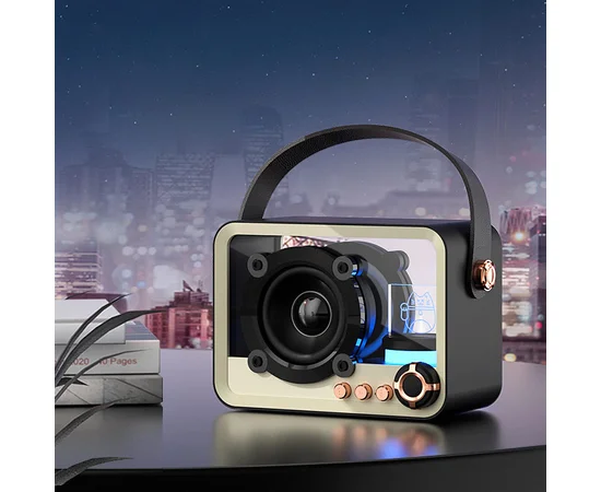 Bluetooth колонка QD05 Retro Style Black