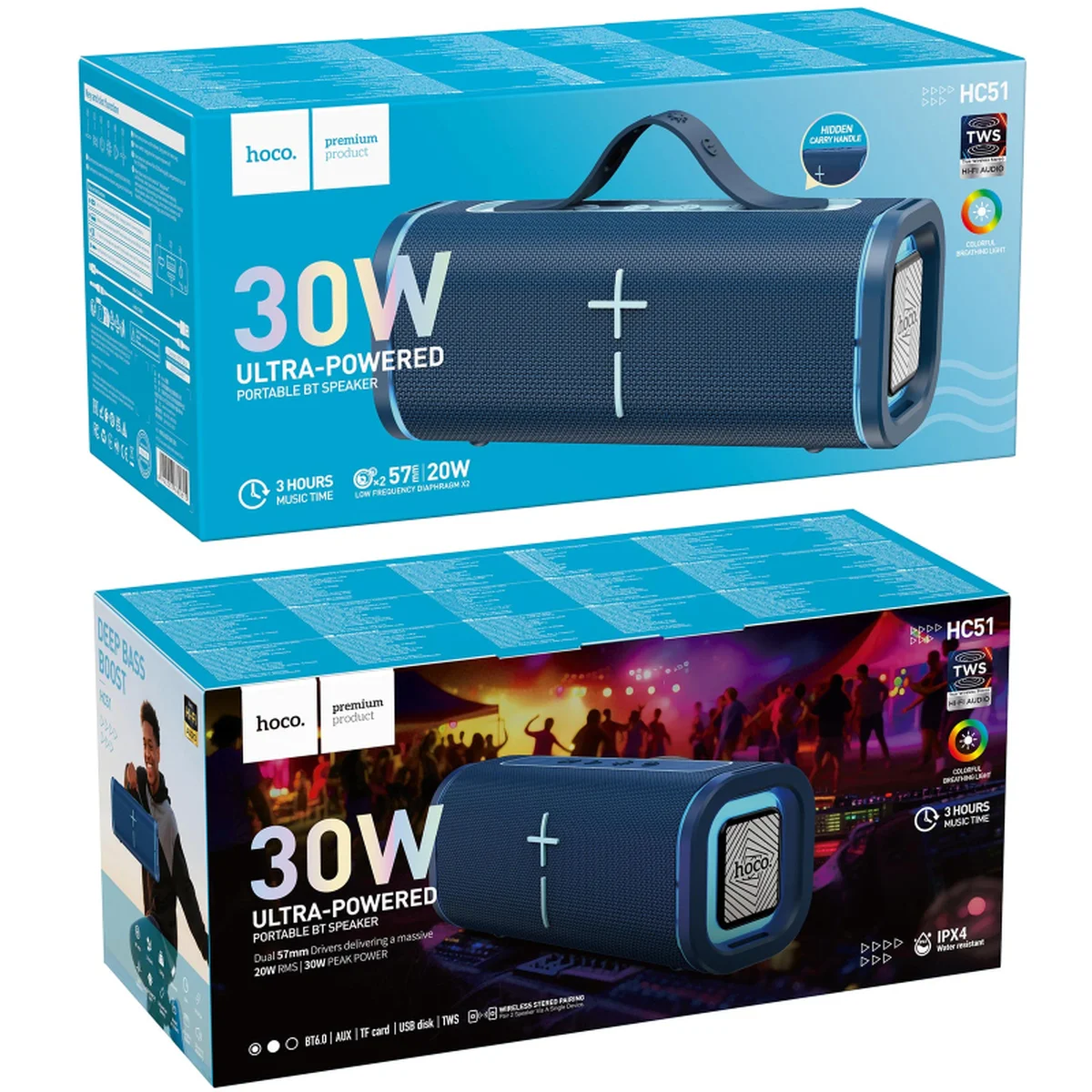 Bluetooth Колонка Hoco HC51 Soul Blue