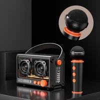 Bluetooth колонка QD03 Transparent с микрофоном Black
