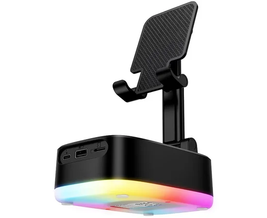 Bluetooth Колонка Borofone BR200 Marea + Power Bank 1500mAh + держатель Black