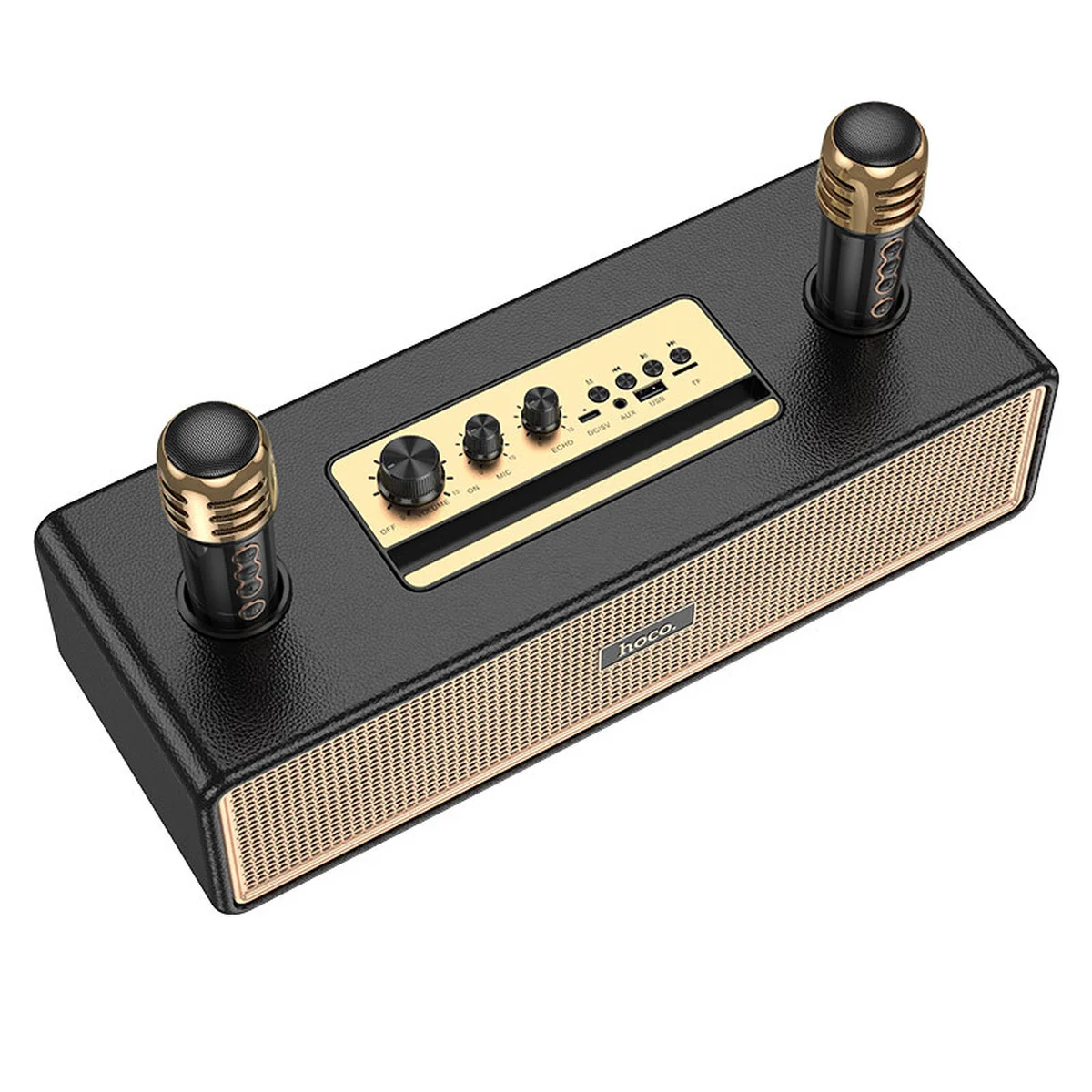 Bluetooth Колонка Hoco BS63 Graceful + два микрофона Black