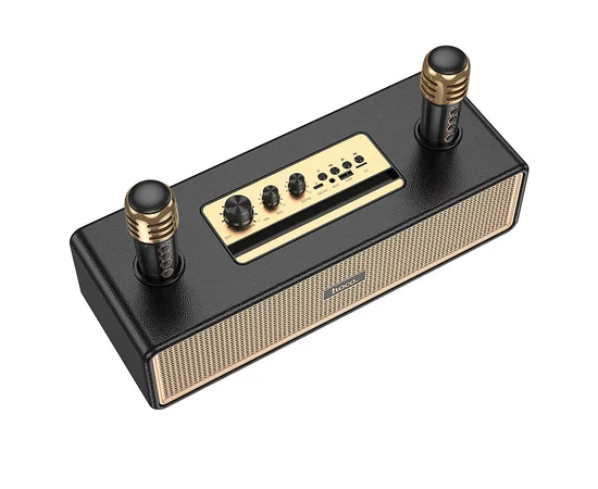 Bluetooth Колонка Hoco BS63 Graceful + два микрофона Black