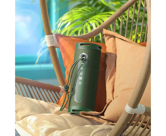 Bluetooth Колонка Hoco HC9 Dazzling pulse sports Зеленый