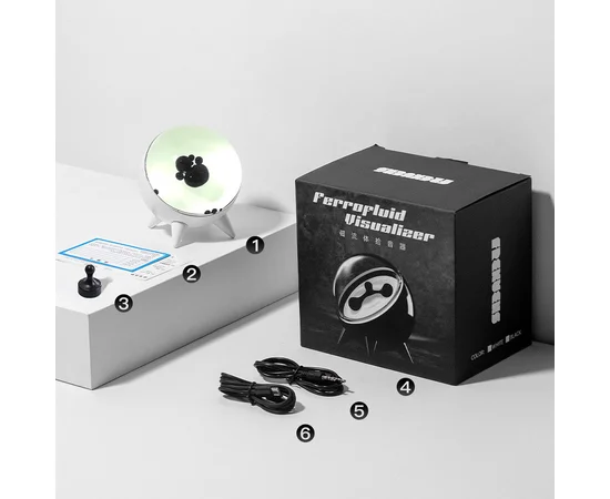 Музична ритмічна декоративна лампа CLT-002 з ферорідкістю White