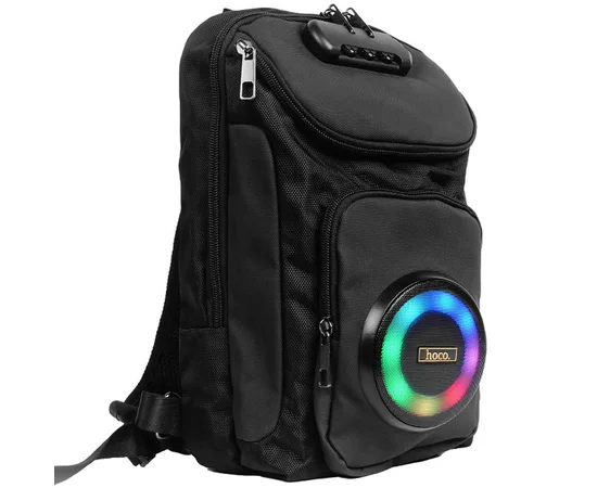 Слинг-рюкзак со встроенной колонкой Hoco HC42 Journey Bass Black