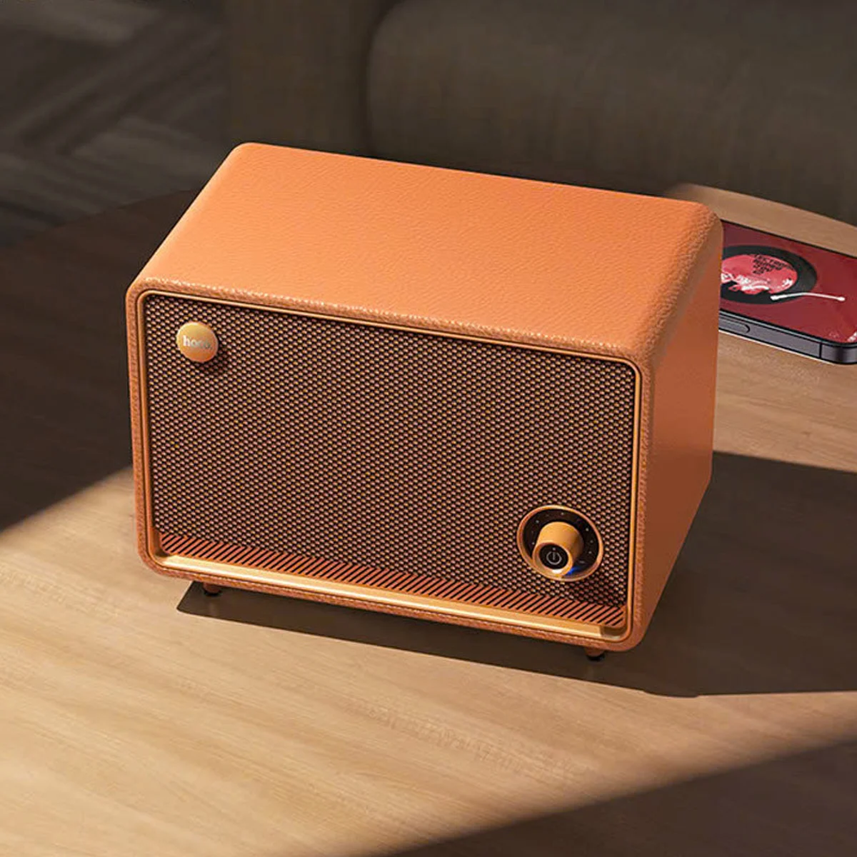 Bluetooth Колонка Hoco BS65 Pearl Retro Orange