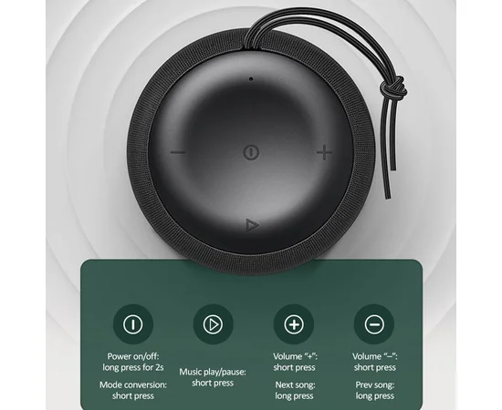 Акустика Usams US-YX005 Moyi wireless Черный