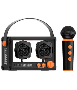 Bluetooth колонка QD03 Transparent с микрофоном Black