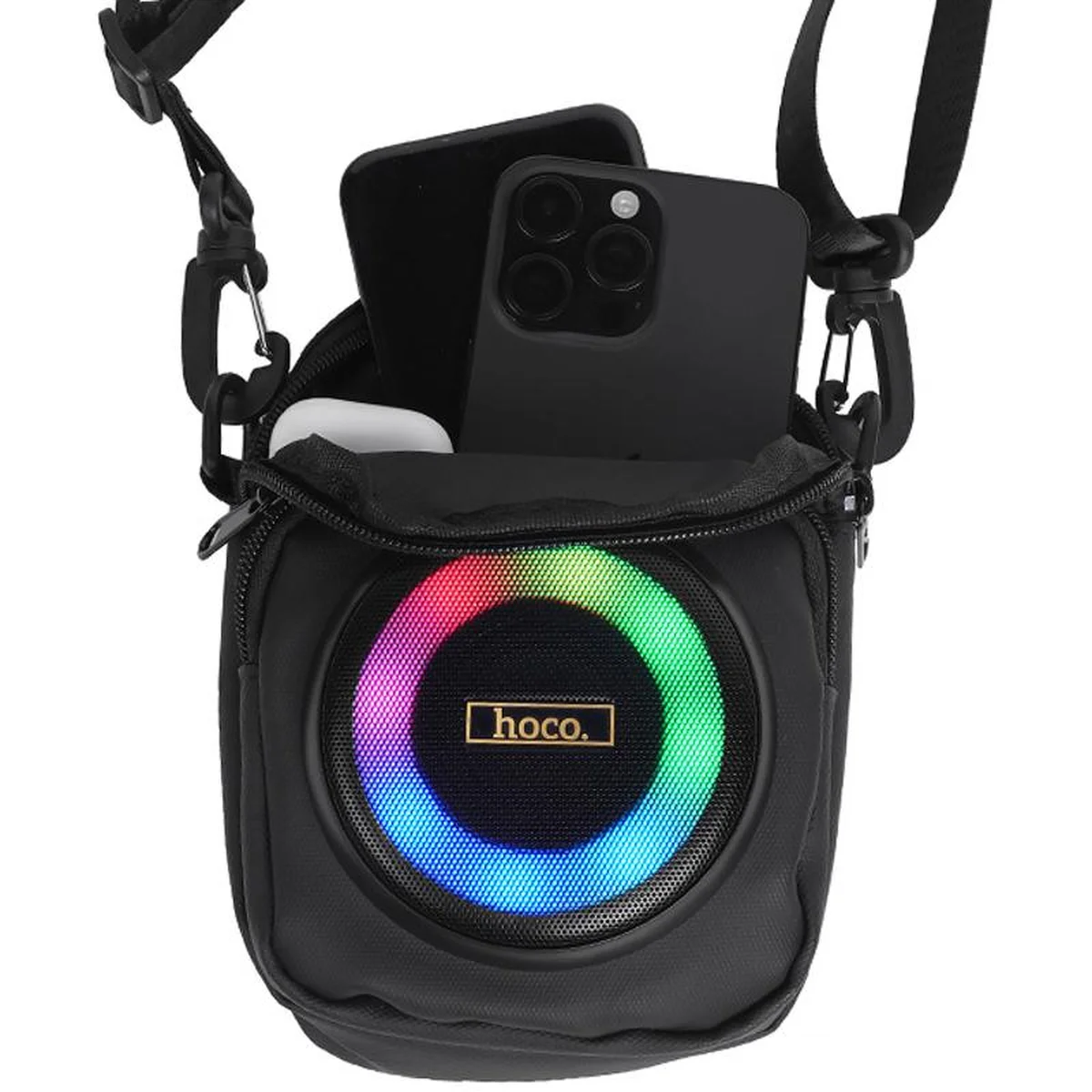 Сумка кросс-боди со встроенной колонкой Hoco HC41 Wave Bass Black