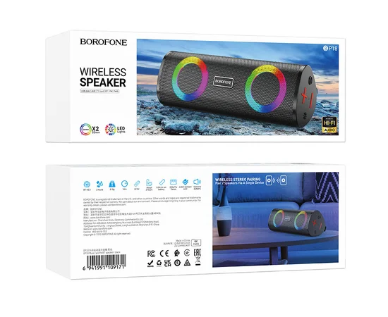 Bluetooth Колонка Borofone BP18 Music sports Black