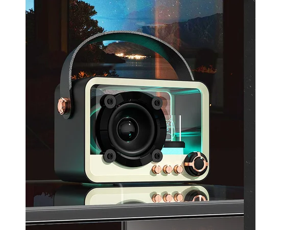 Bluetooth колонка QD05 Retro Style Black