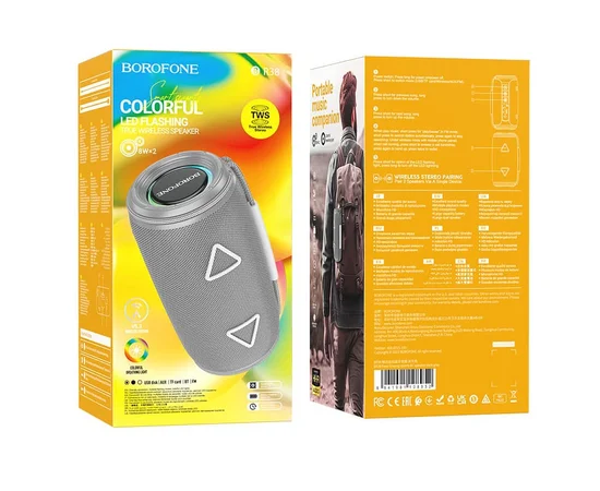 Bluetooth Колонка Borofone BR38 Free-flowing sports Dark Gray