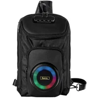 Слинг-рюкзак со встроенной колонкой Hoco HC42 Journey Bass Black