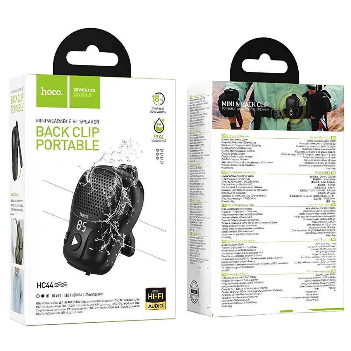 Bluetooth Колонка Hoco HC44 Star wearable Black