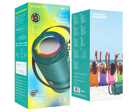 Bluetooth Колонка Borofone BR13 Young sports Peacoc Blue