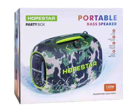 Bluetooth колонка Hopestar PartyBox 120W Army
