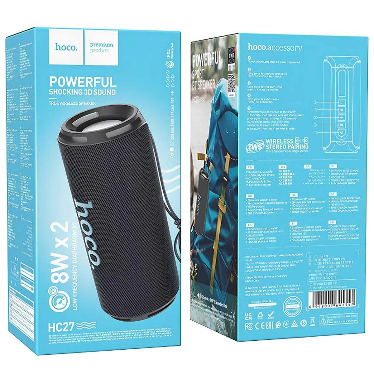 Bluetooth Колонка Hoco HC27 Soundful sports Black